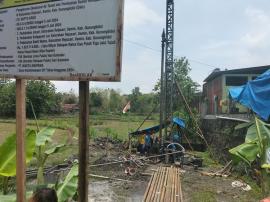 Pengeboran dan konstruksi sumur bor selesai, project eksplorasi air tanah PU ke tahap selanjutnya.