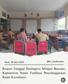 Rakor mitigasi bencana Kapanewon Semin, wujudkan kesiapsiagaan semua pihak