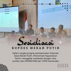Integrasi program Kopdes Merah Putih, Kapanewon Semin gelar sosialisasi