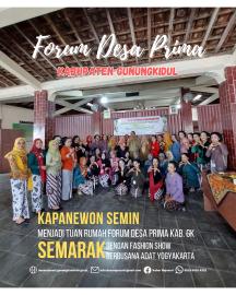 Pertemuan forum Desa Prima Gunungkidul, dimeriahkan fashion show
