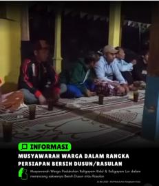 Persiapan rasulan, warga Kaligayam gelar musyawarah bersama