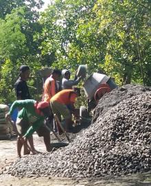 Kaligayam Kidul mulai laksanakan program rehabilitasi jalan lingkungan