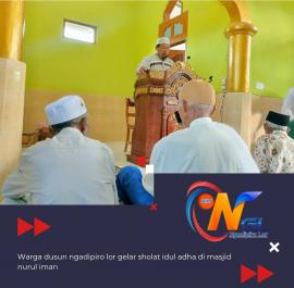 Gelar sholat idul adha, warga Ngadipiro Lor penuhi Masjid Nurul Iman