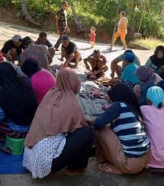 Dari warga dan donatur, Kaligayam Kidul qurban 7 ekor kambing