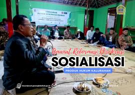 Laksanakan amanat Reformasi Birokrasi Kalurahan, Pemkal Rejosari adakan sosialisasi produk hukum.