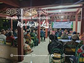 Sosdukkum kalurahan sasar masyarakat Ngadipiro Lor
