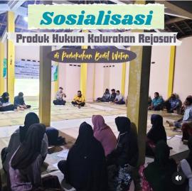 Sosialisasi produk hukum kalurahan di Padukuhan Bedil Wetan