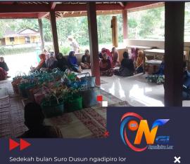 Sedekah Suran, warga Ngadipiro Lor kenduri bersama 
