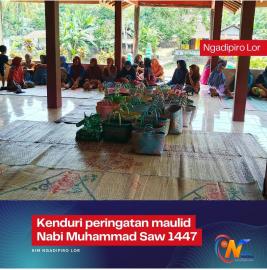Tradisi Kenduri Muludan masih lestari di Ngadipiro Lor