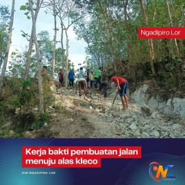 Terus berlanjut, gotong royong pembukaan akses JUT Alas Kleco