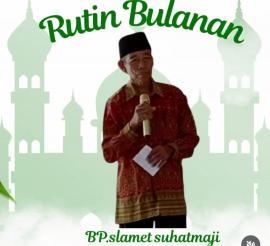 Pengajian rutin bulanan kembali digelar di Masjid Al Maidah Banyu