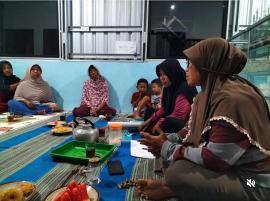 Pertemuan rutin KWT Agung Rejeki, media himpun masukan dari anggota