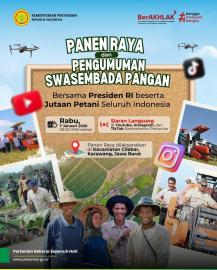 Syukuran dan Pengumuman Swasembada Pangan Nasional