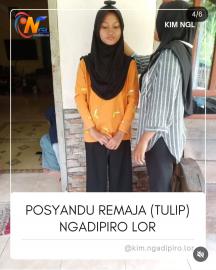 Posyandu Remaja TULIP Dusun Ngadipiro Lor Gelar Kegiatan Pemeriksaan Kesehatan