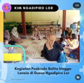 Kegiatan Posbindu Balita hingga Lansia di Dusun Ngadipiro Lor