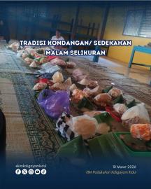 Tradisi Kondangan Malam Selikuran Kaligayam Kidul: Simbol Sedekah dan Tukar Kebahagiaan