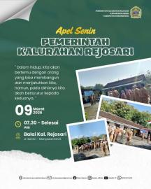 Apel Pamong Kalurahan Rejosari Senin, 9 Maret 2026