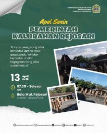 Apel Pamong Kalurahan Rejosari Senin, 13 April 2026