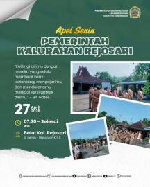 Apel Pamong Kalurahan Rejosari Senin, 27 April 2026
