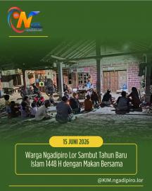 Warga Ngadipiro Lor sambut tahun baru Hijriah dengan makan bersama