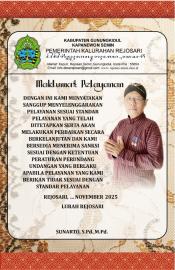 Maklumat Pelayanan Pemerintah Kalurahan Rejosari